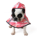 Pu mascota impermeable Pet Dog Rain Coat Poncho